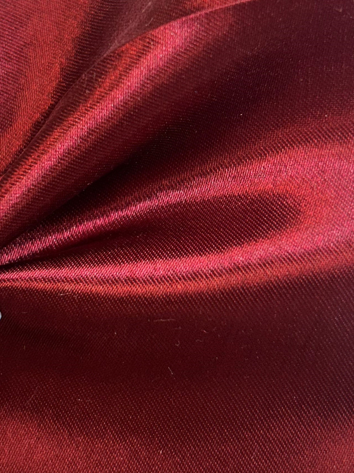 Claret Polyester Satin - Ascot