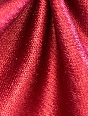 Claret Polyester Satin - Majestic