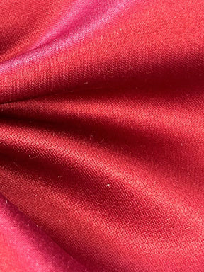 Claret Polyester Satin - Majestic