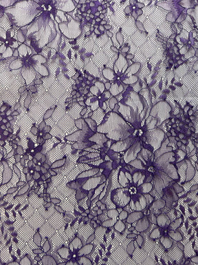 Aubergine Raschel Lace - Clio