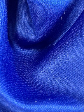 Cobalt Polyester Satin - Majestic