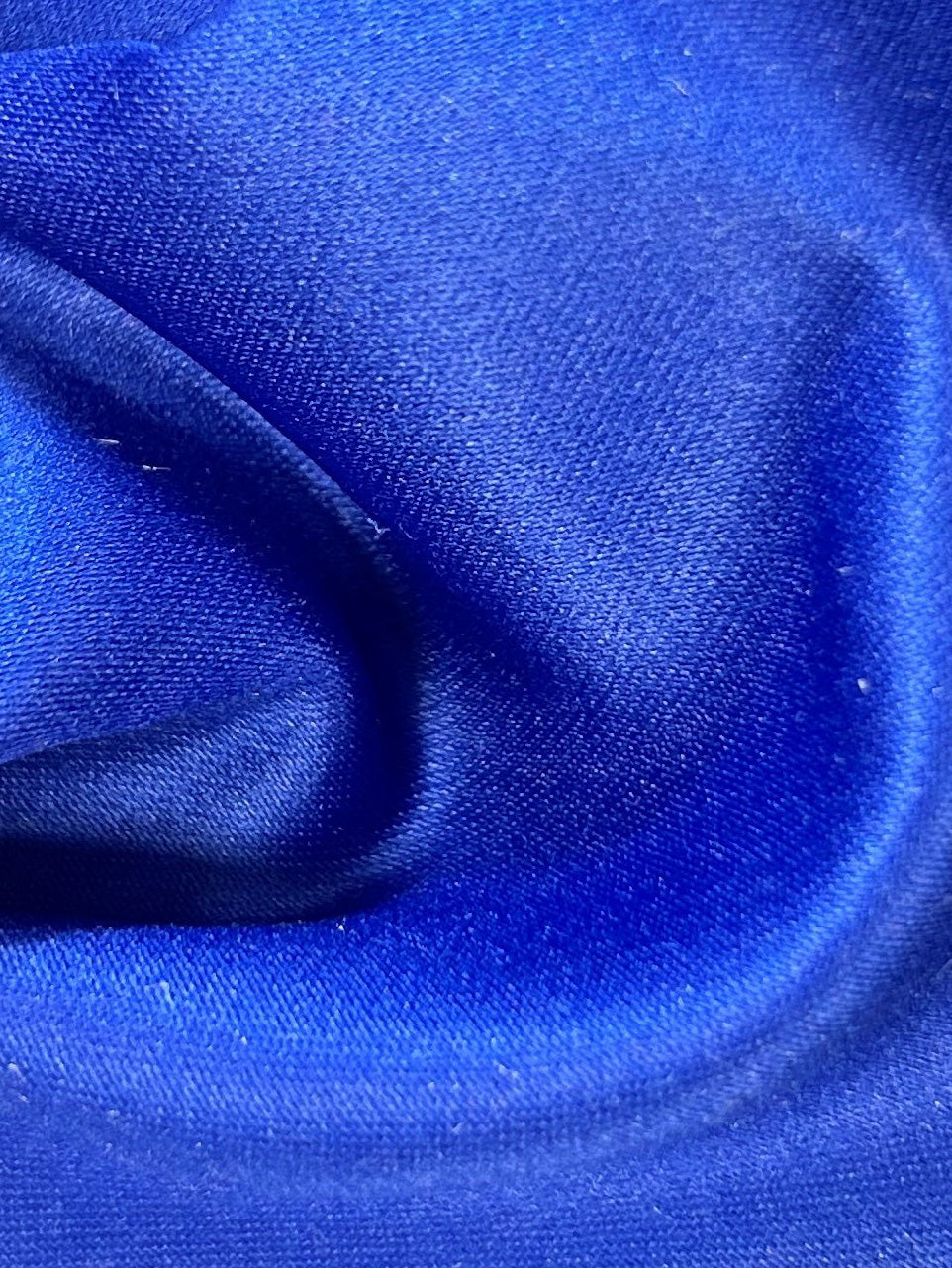 Cobalt Polyester Satin - Majestic