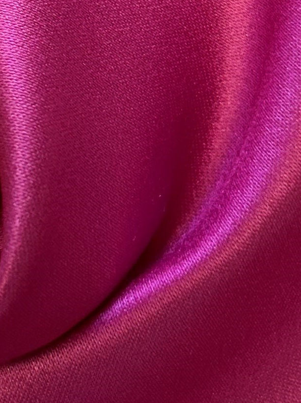 Cerise Polyester Duchess Satin - Contessa