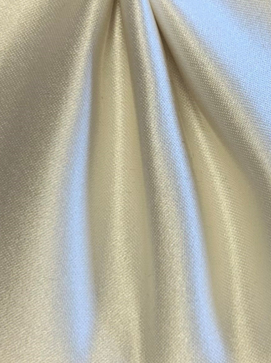 Cream Polyester Duchess Satin - Contessa