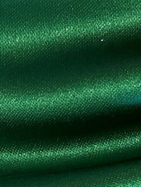 Emerald Polyester Duchess Satin - Contessa