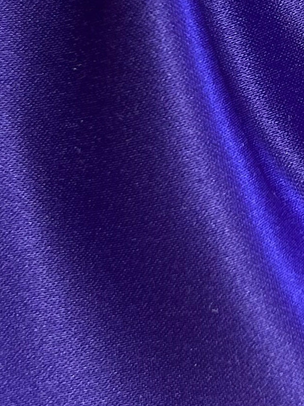 Purple Polyester Satin - Contessa