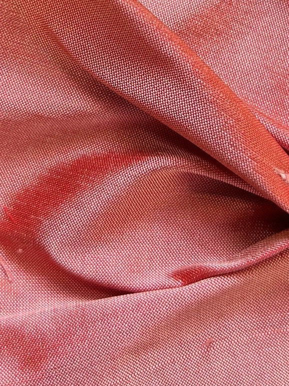 Coral Pink Silk Dupion - Masquerade