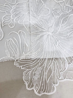 Ivory Embroidered Lace - Cosette