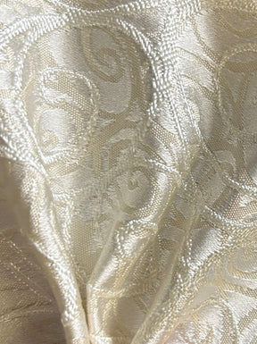 Cream Jacquard Fabric - Cagliari