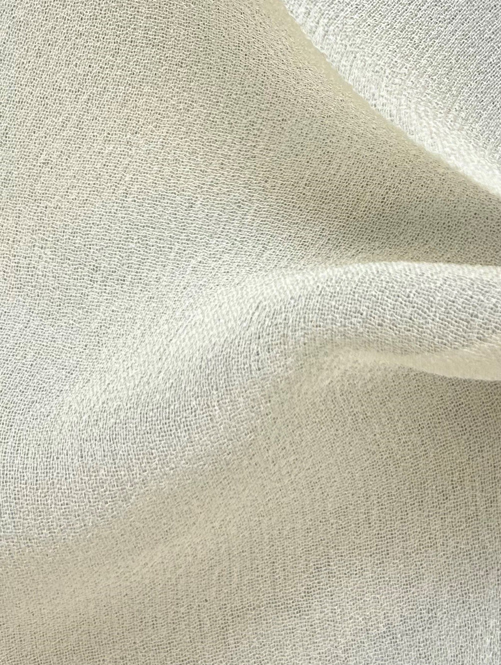 Cream Silk Georgette - Shimmer