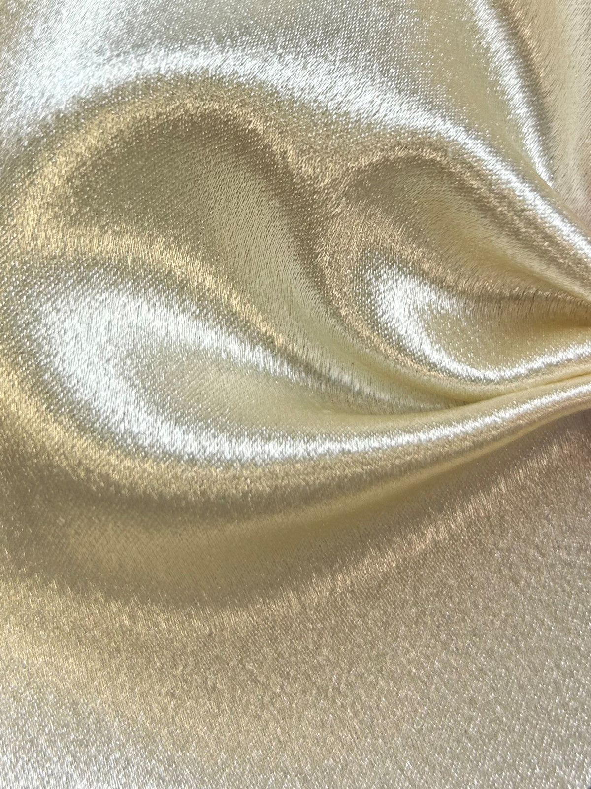 Cream Polyester Crepe Back Satin - Desire