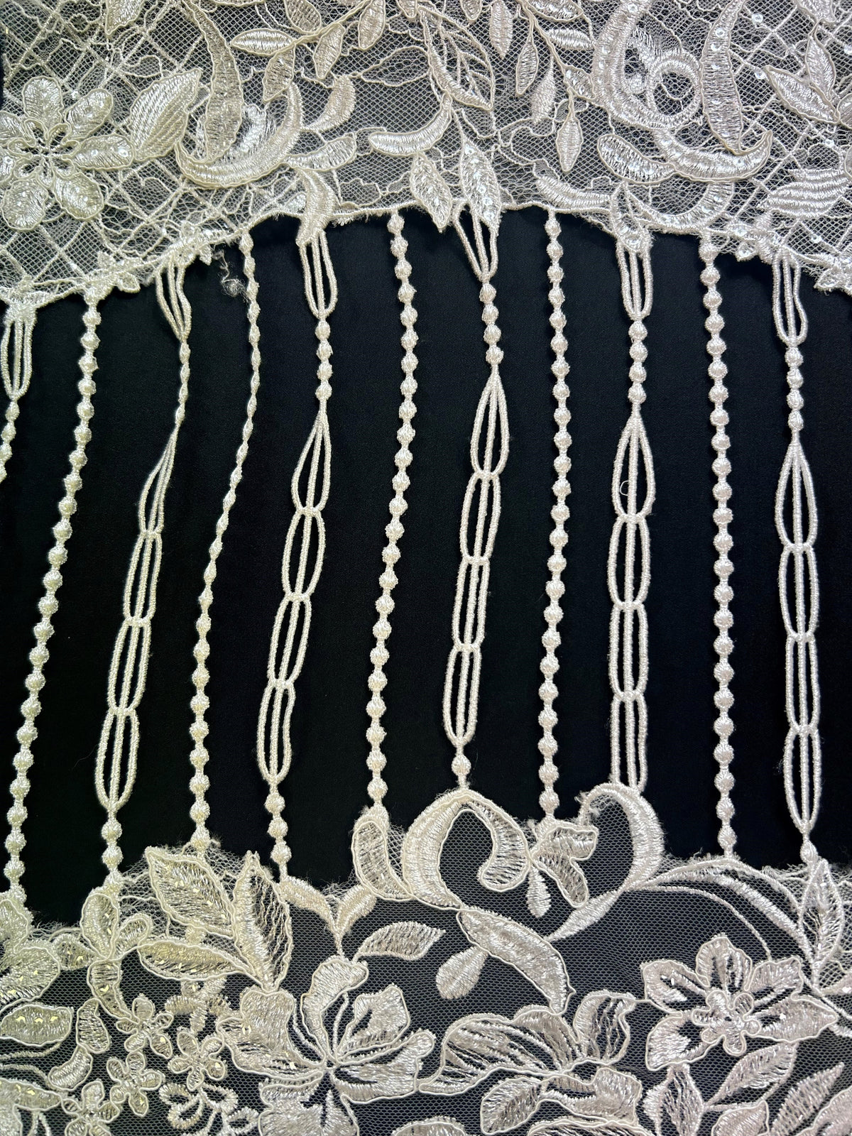 Ivory Embroidered Lace - Cressida