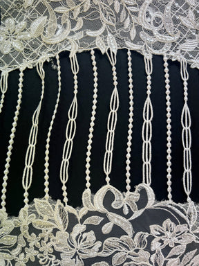 Ivory Embroidered Lace - Cressida