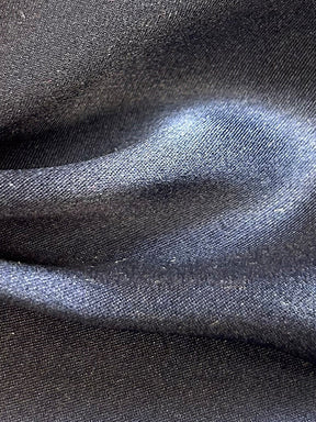 Dark Navy Silk Satin - Magnifique