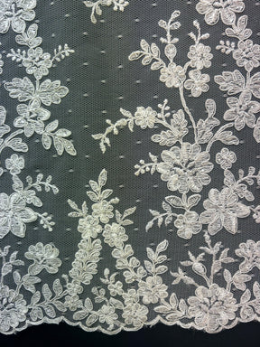 White Corded Lace - Delmira