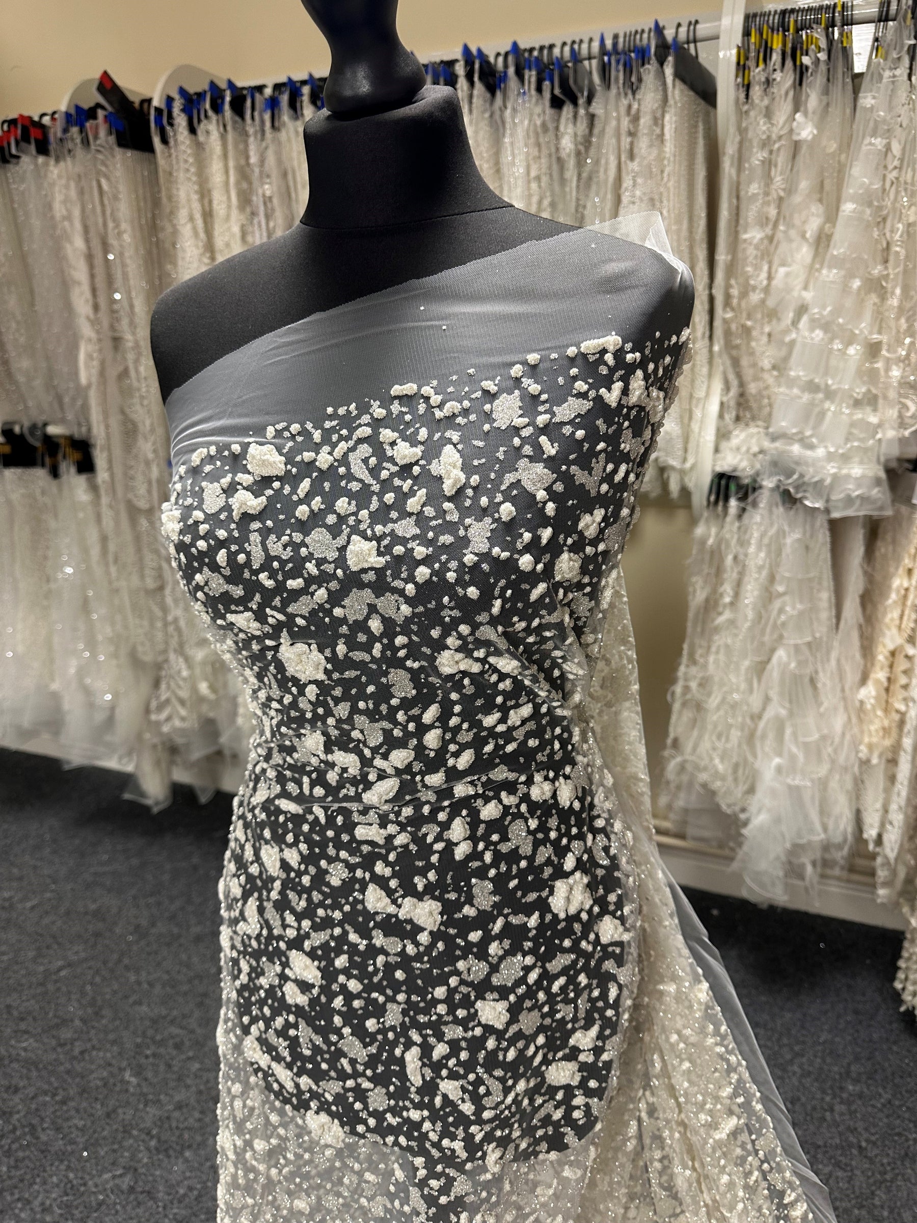 Ivory Glitter Lace - Doreen