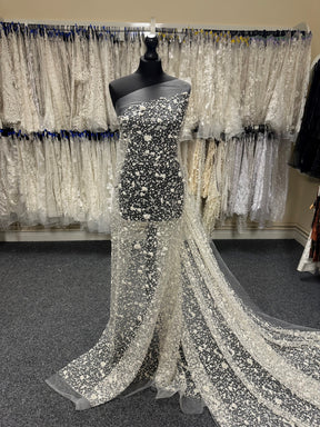 Ivory Glitter Lace - Doreen