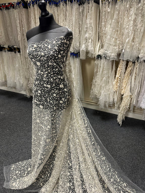 Ivory Glitter Lace - Doreen