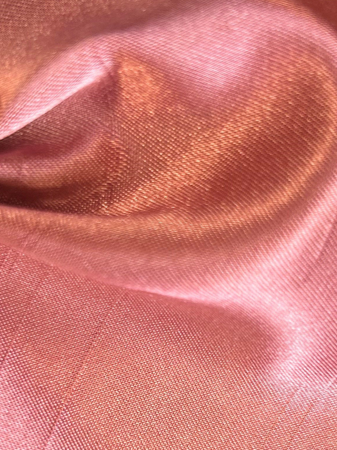 Dusky Pink Polyester Satin Backed Dupion - Clarity