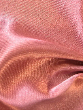 Dusky Pink Polyester Satin Backed Dupion - Clarity