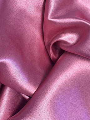 Dusky Pink Polyester Stretch Satin - Empathy