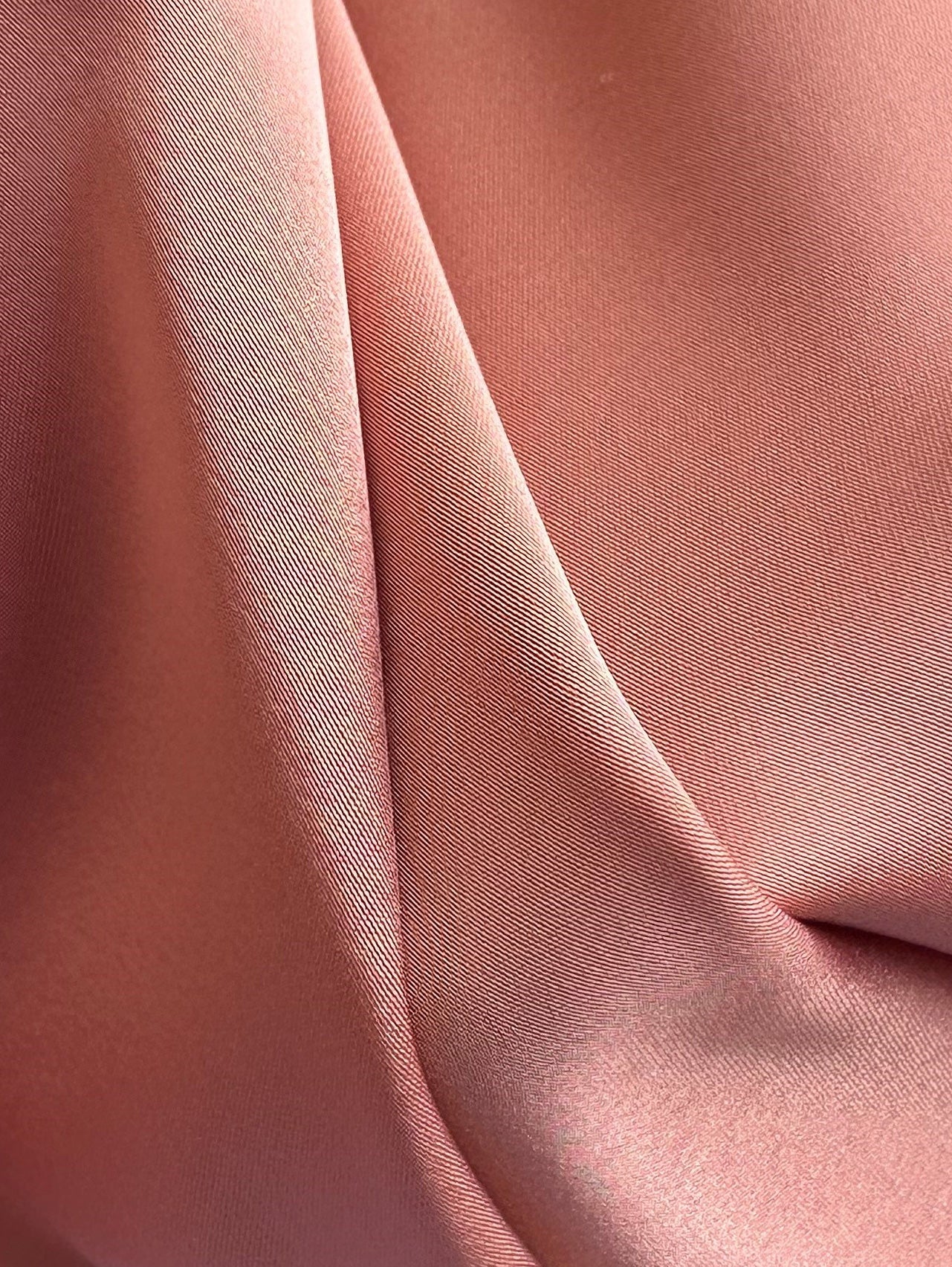 Dusty Pink Polyester Satin - Hubris