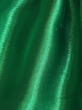 Emerald Polyester Satin - Ascot