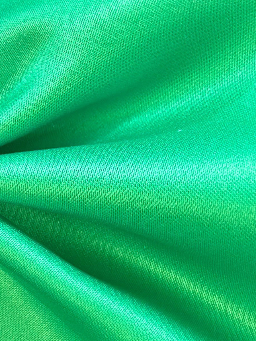 Emerald Polyester Satin - Majestic