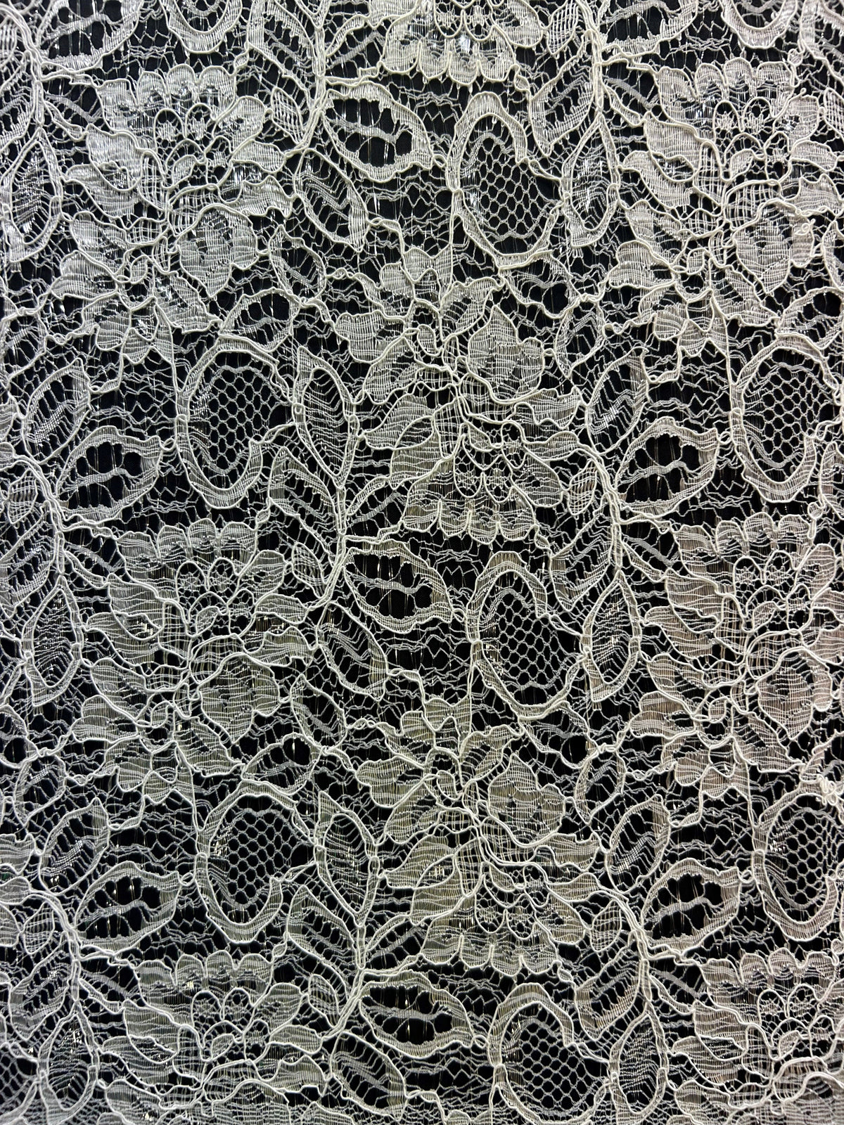 Ivory Raschel Lace - Ezra