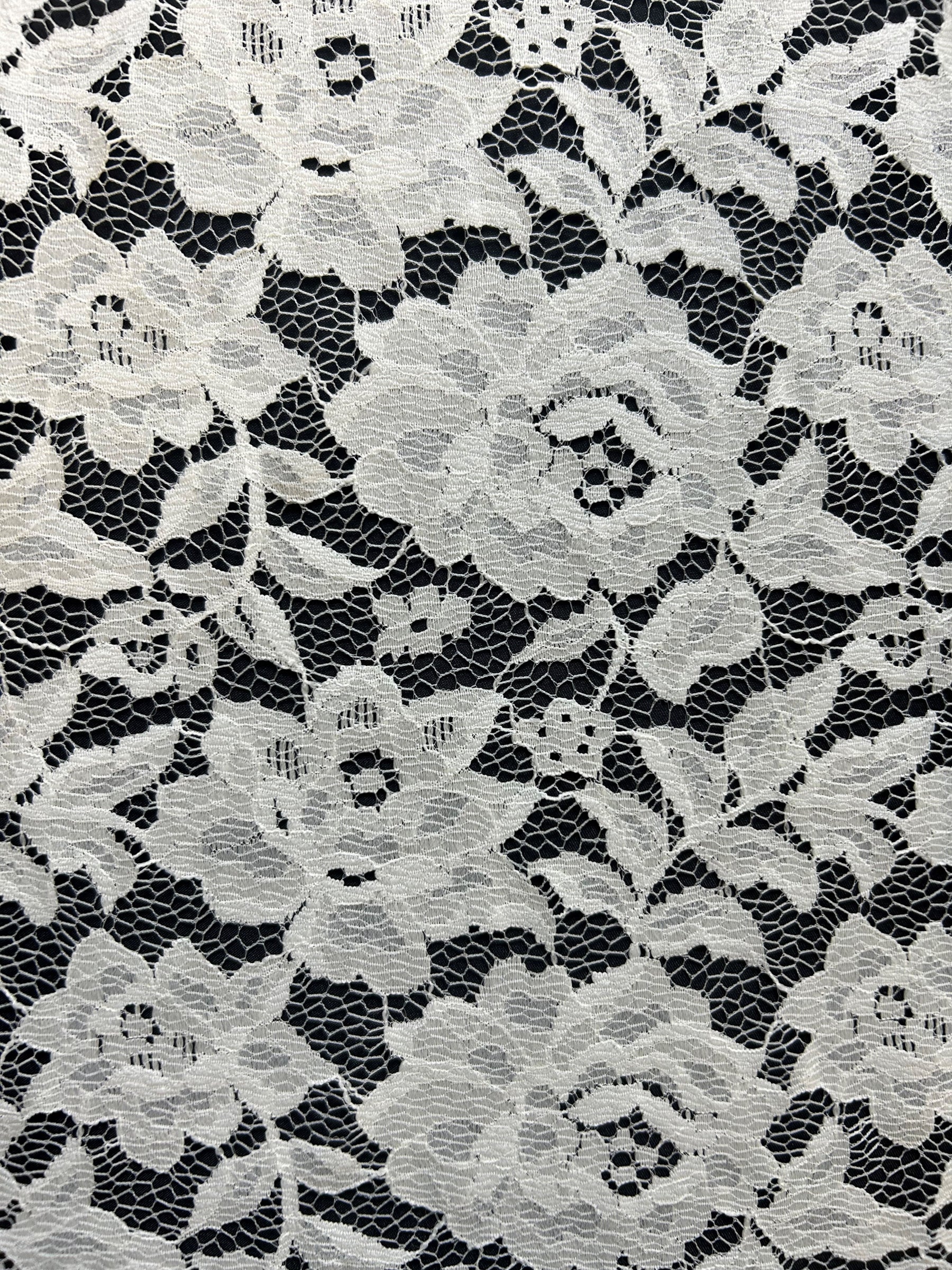 Ivory Raschel Lace - Fatima