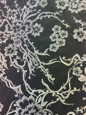 Ivory Embroidered Lace - Fayette