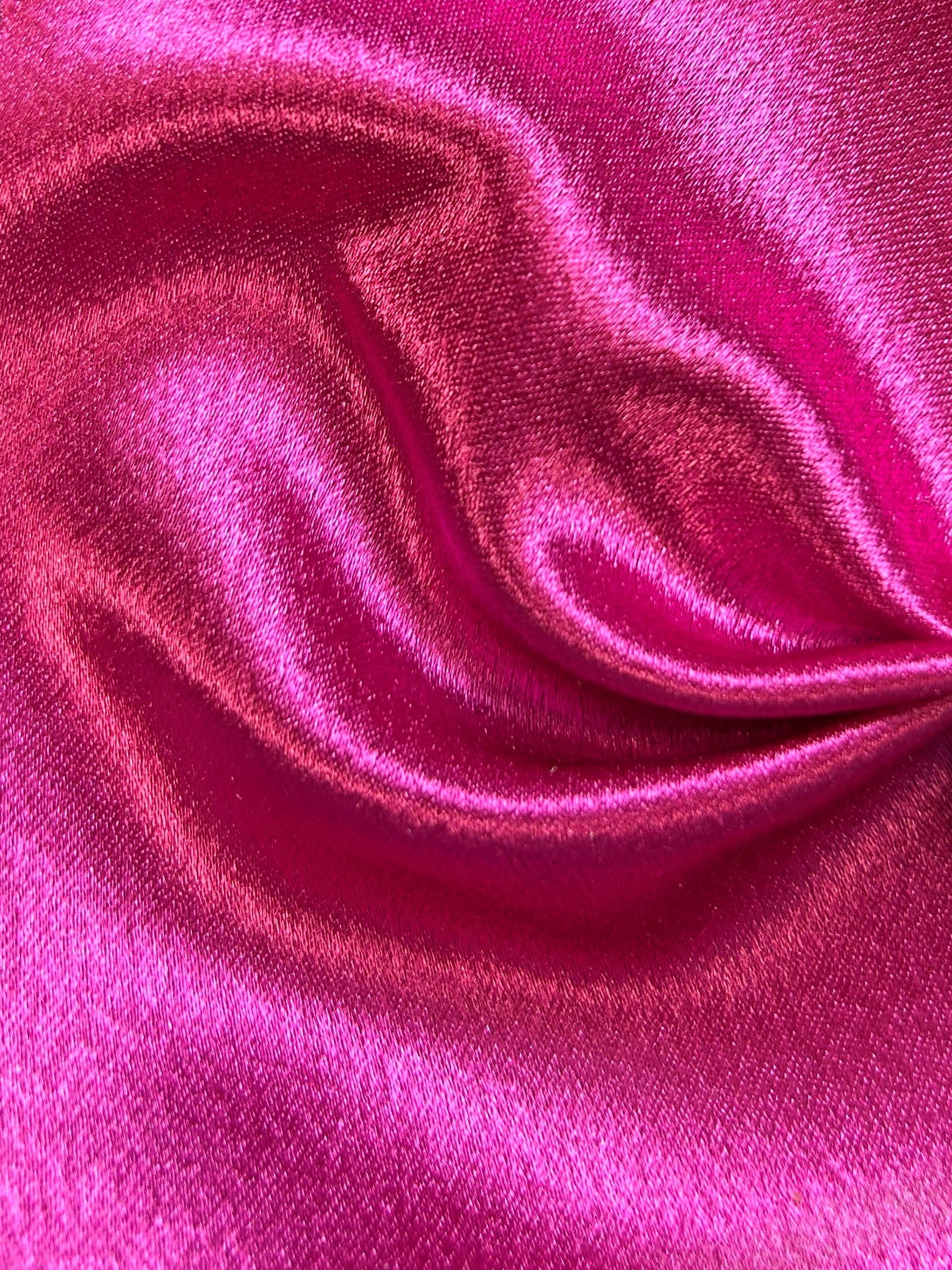 Fuchsia Polyester Crepe Back Satin - Desire