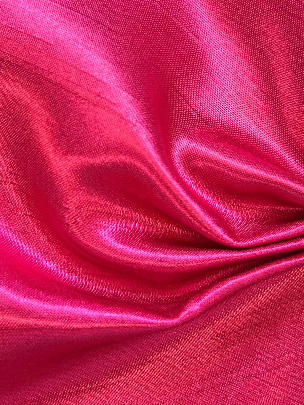 Fuchsia Polyester Satin Backed Dupion - Clarity