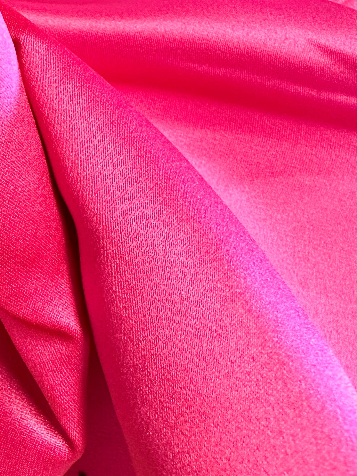 Fuchsia Pink Polyester Satin - Contessa