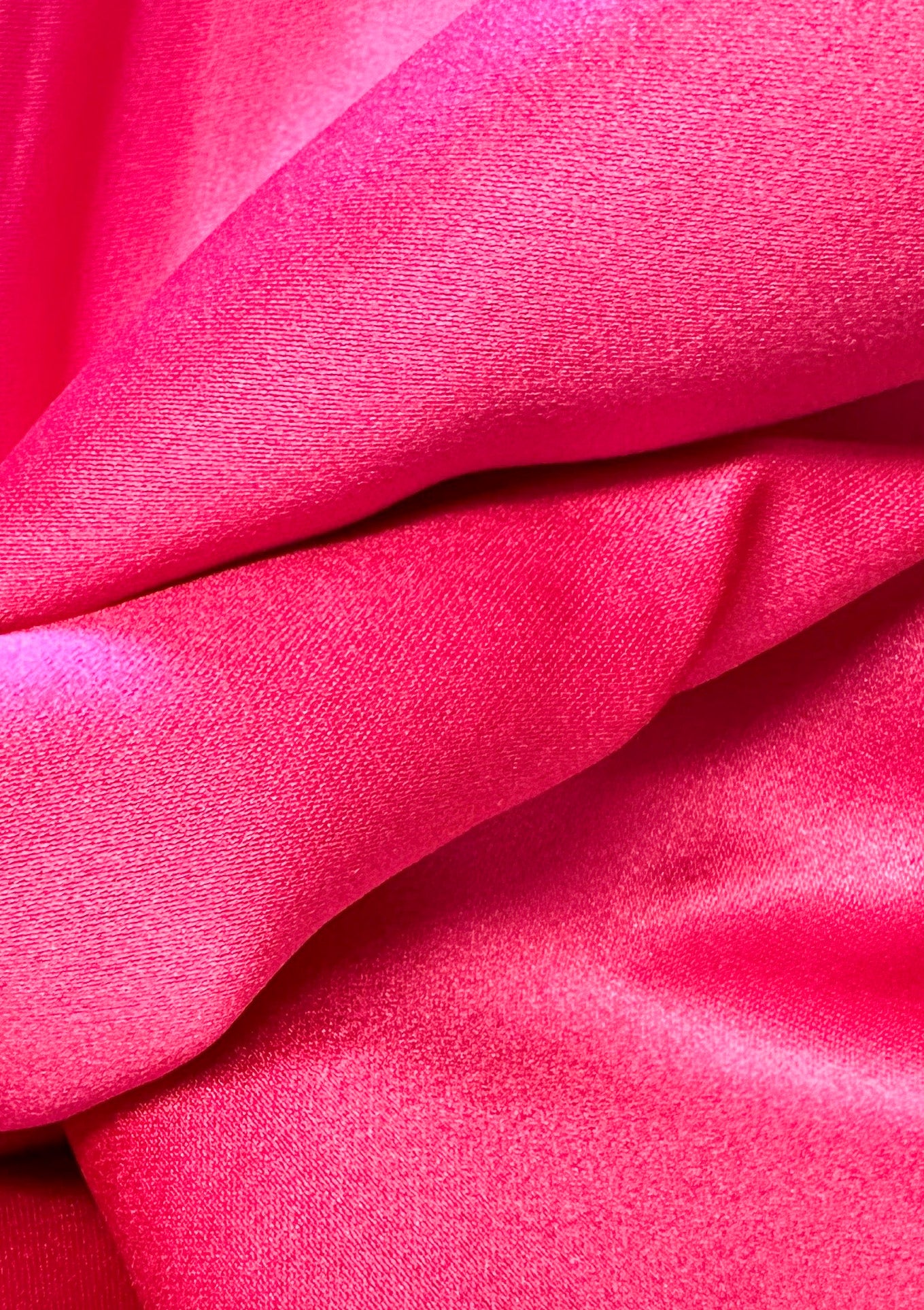 Fuchsia Pink Polyester Satin - Contessa