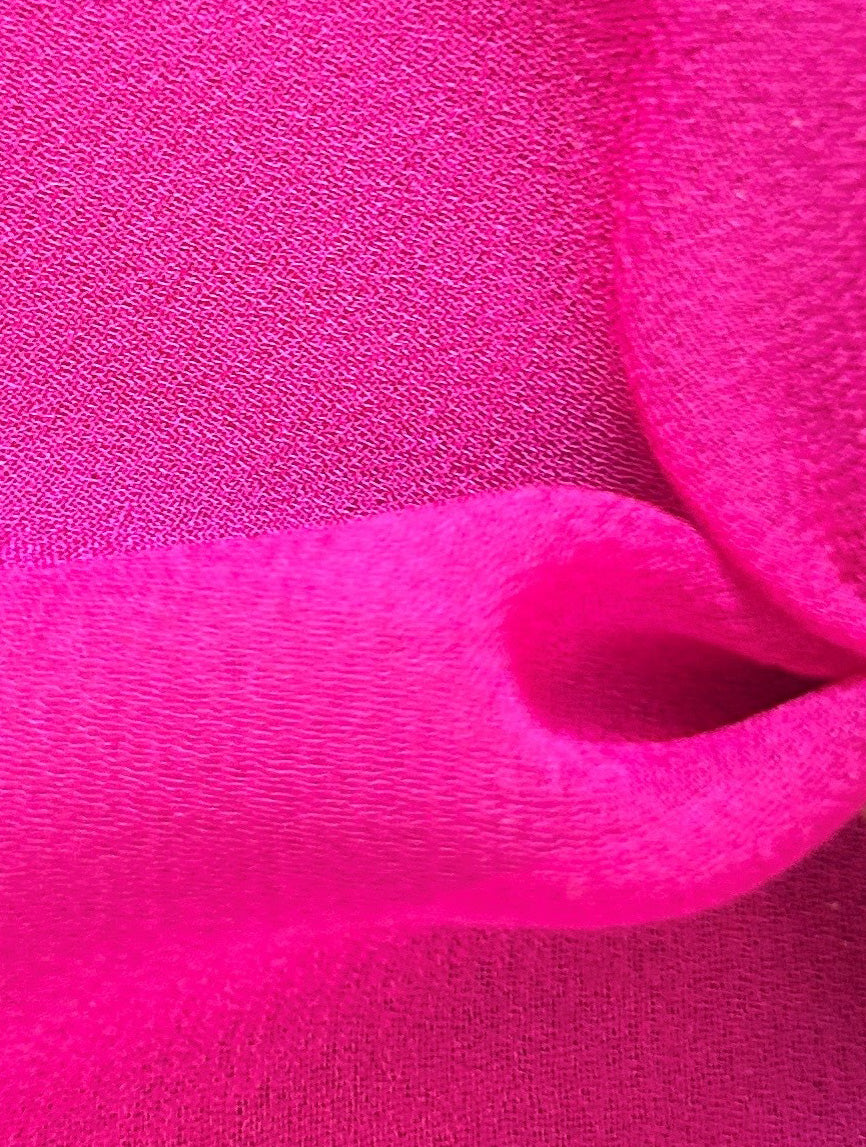 Fuchsia Silk Georgette - Shimmer