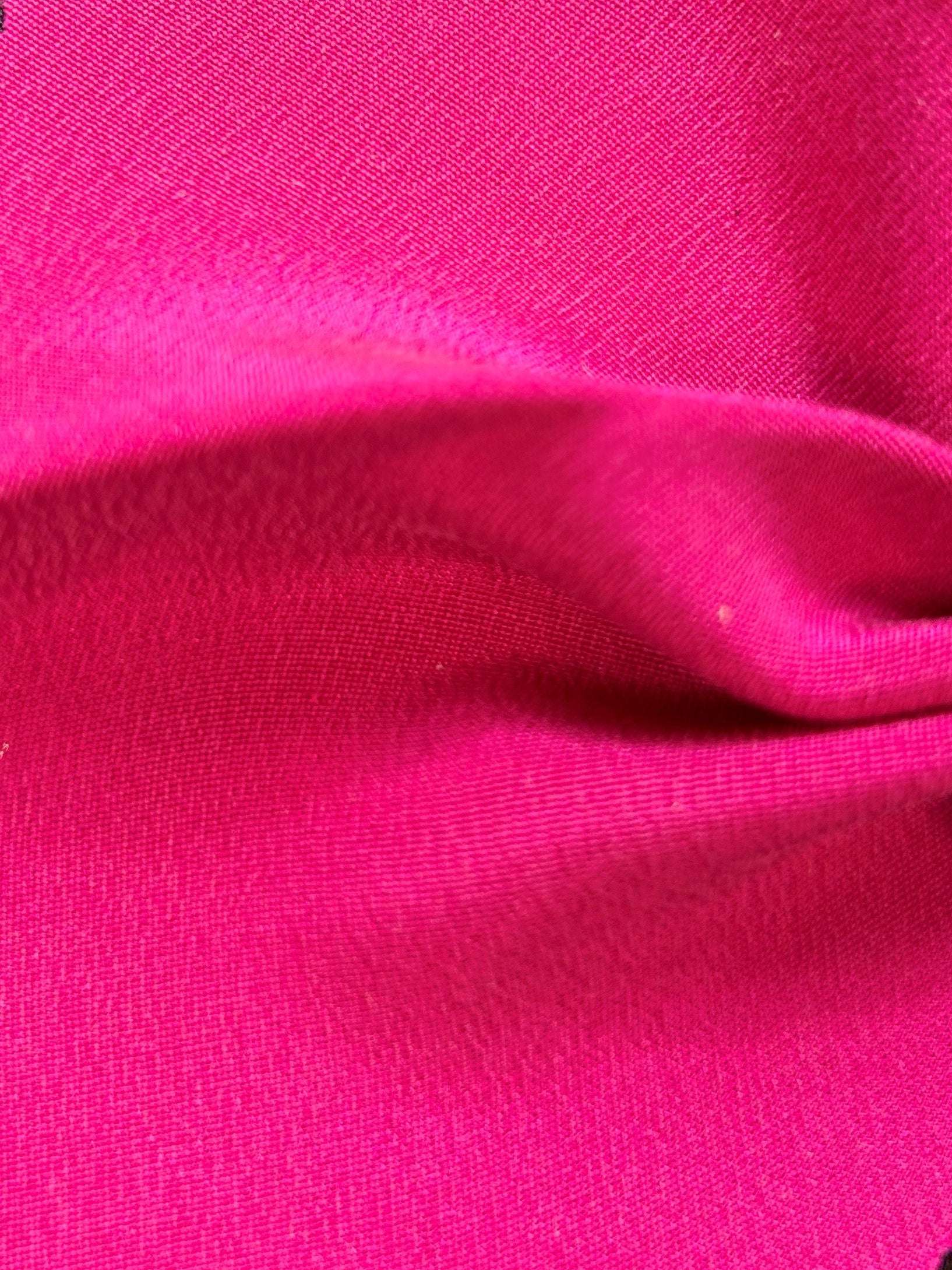 Fuchsia Silk Double Crepe - Tantalise