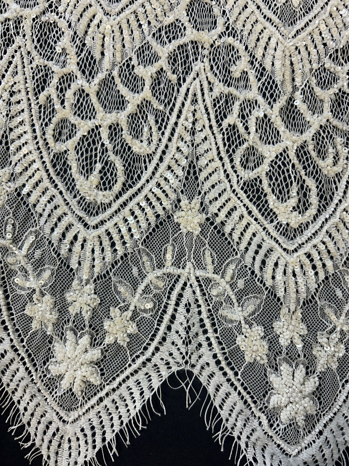 Ivory Beaded Lace - Gaia