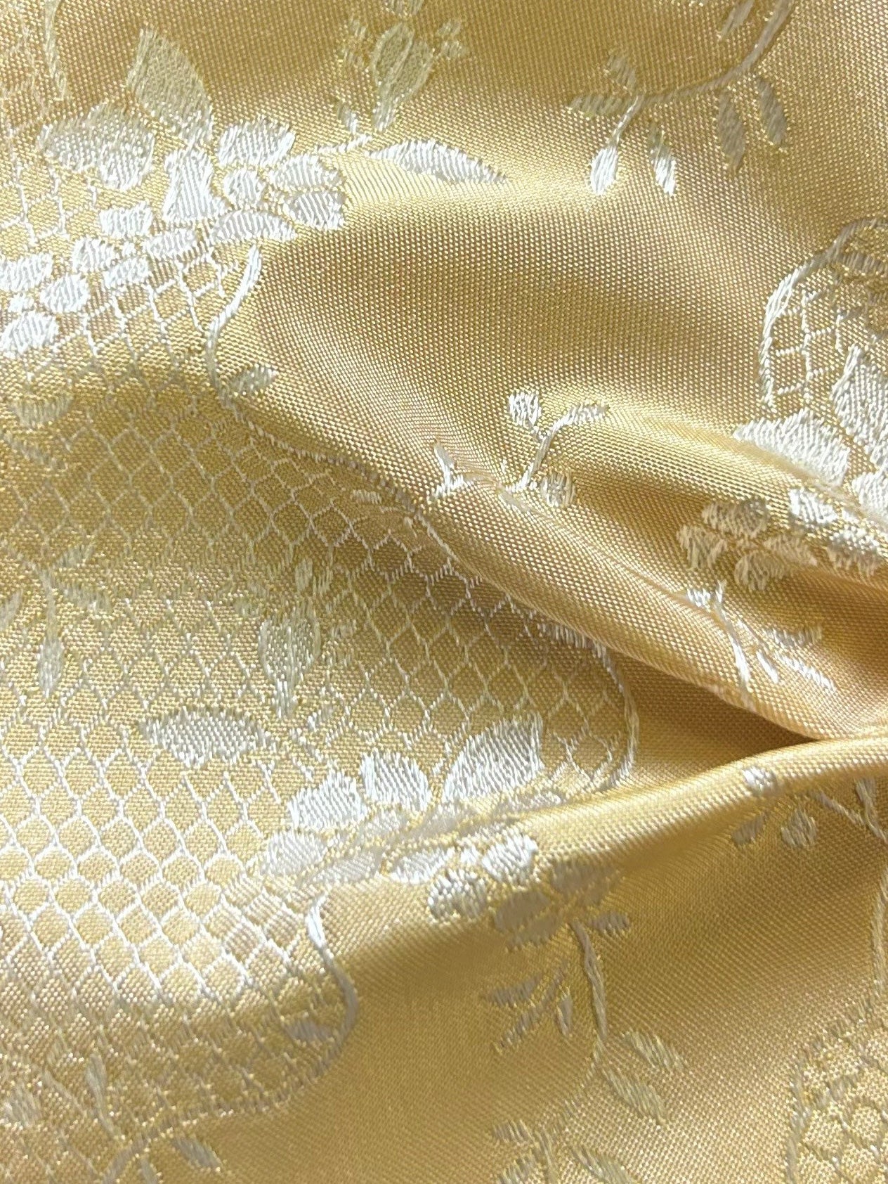 Gold Jacquard Fabric - Antwerp