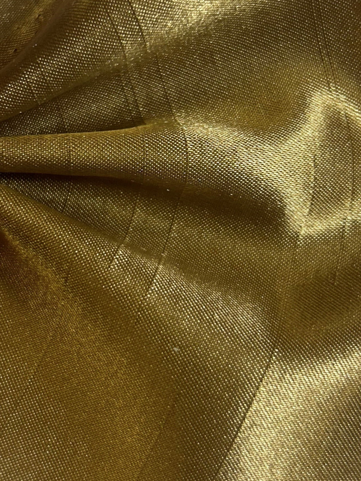 Gold Polyester Satin Backed Dupion - Clarity