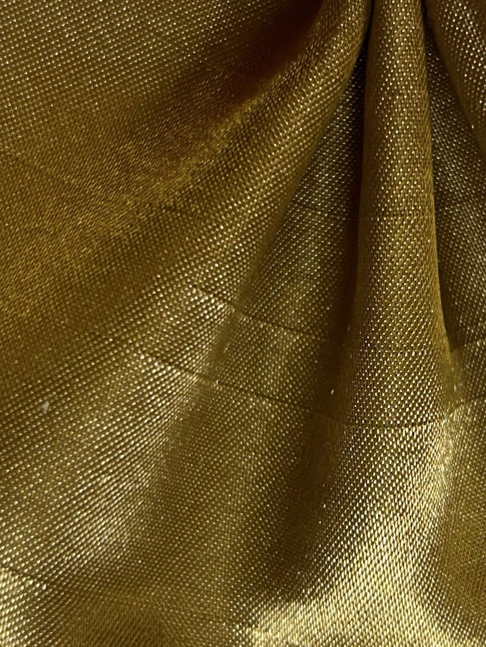 Gold Polyester Satin Backed Dupion - Clarity