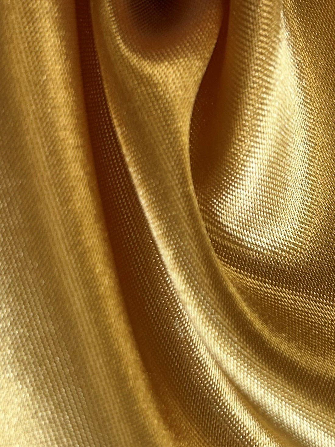 Gold Polyester Satin - Ascot