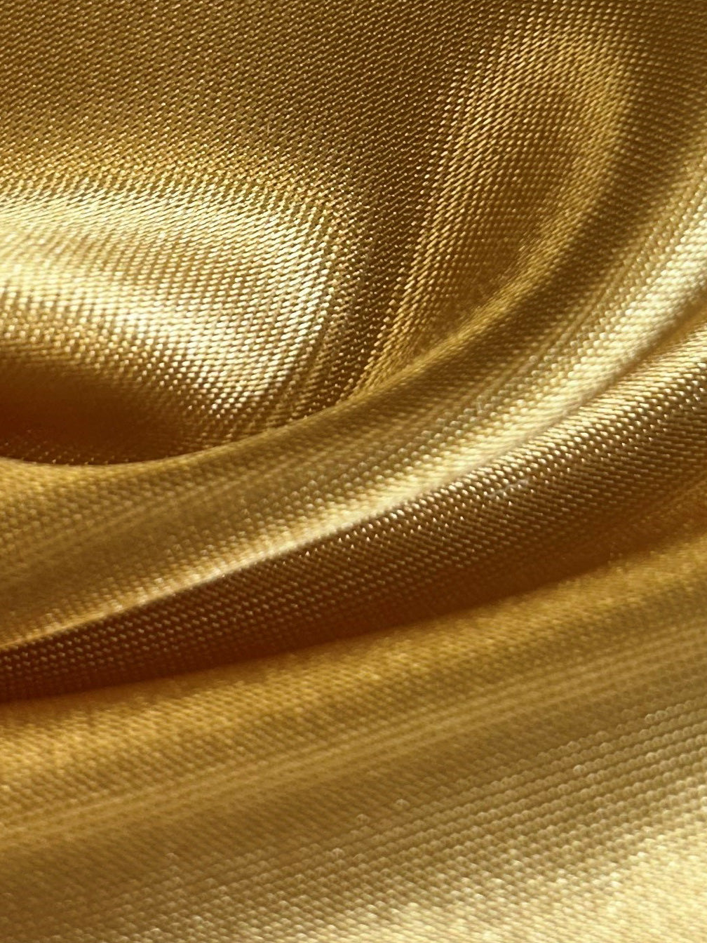 Gold Polyester Satin - Ascot