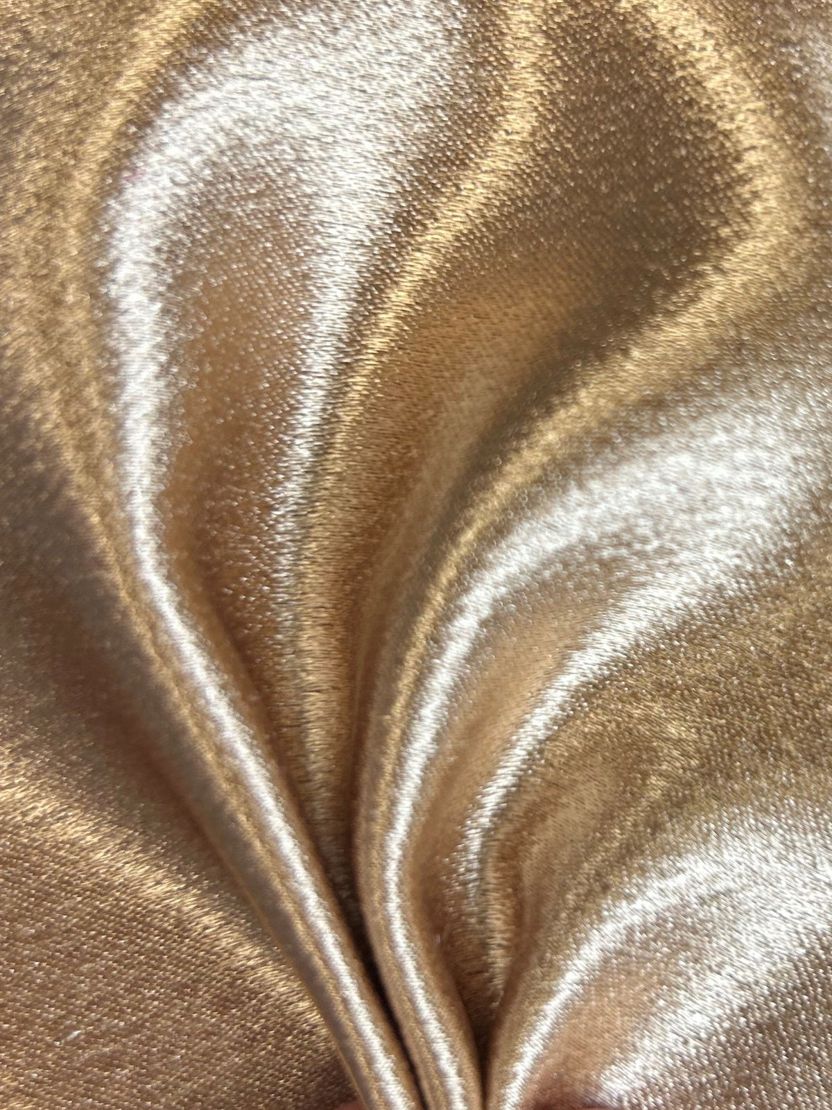 Gold Polyester Crepe Back Satin - Desire