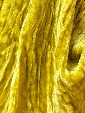 Gold Silk Velvet - Ruffle