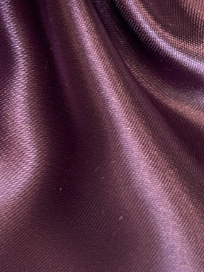 Grape Polyester Satin - Ascot