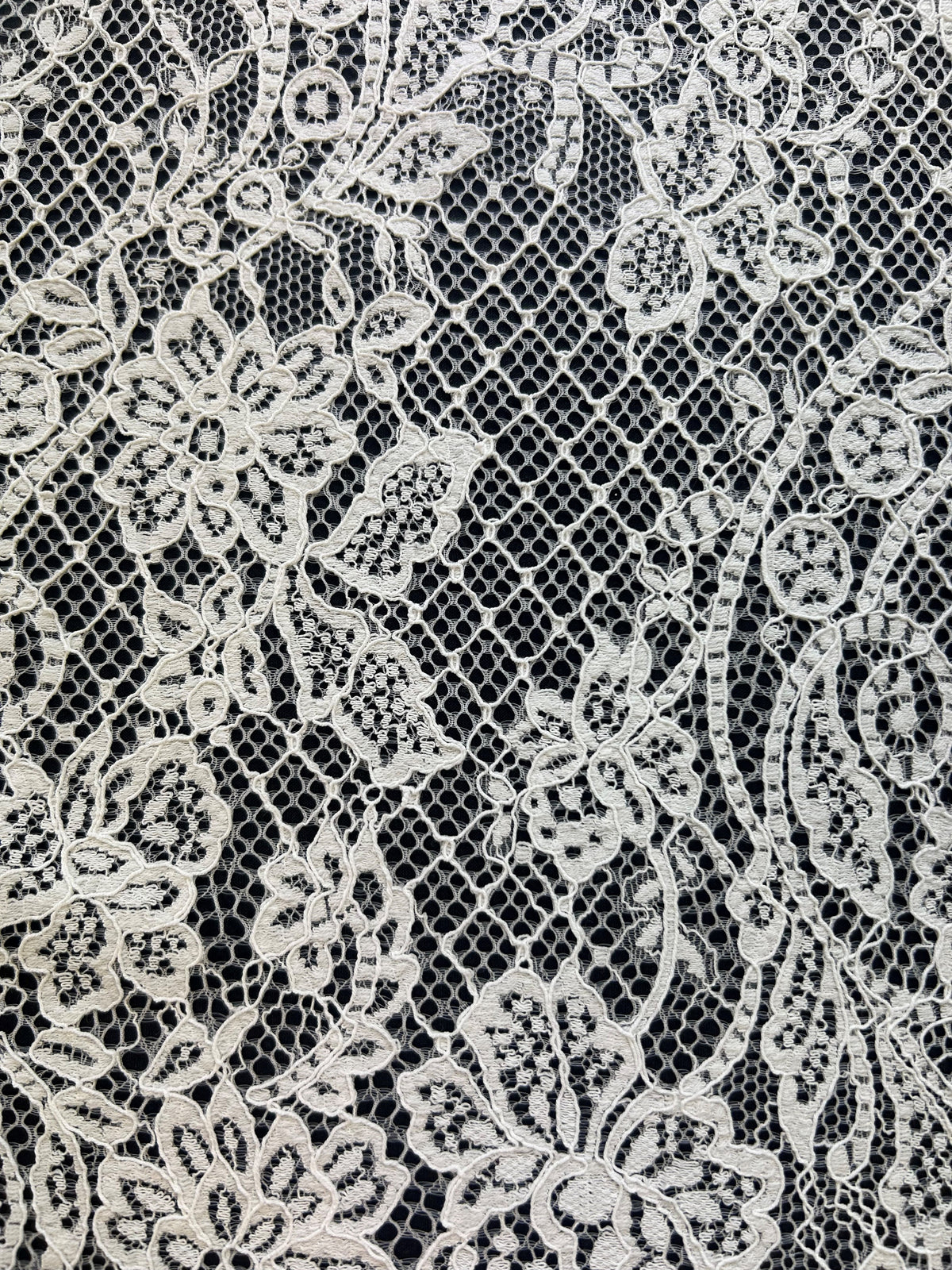 Ivory Raschel Lace - Gregorie