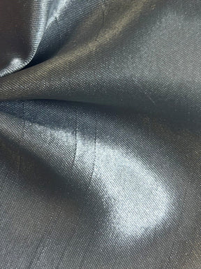 Gun Metal Polyester Satin Backed Dupion - Clarity