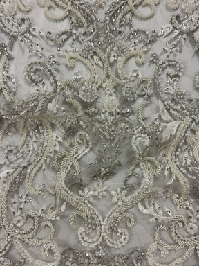 Ivory Beaded Lace - Imani