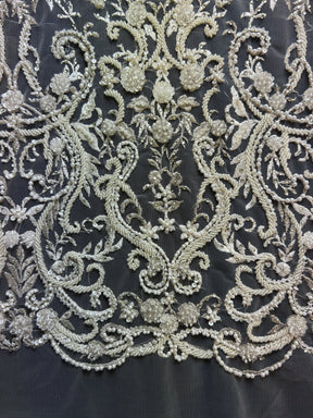 Ivory Beaded Lace - Imani